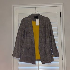 Bershka brand new plaid blazer
